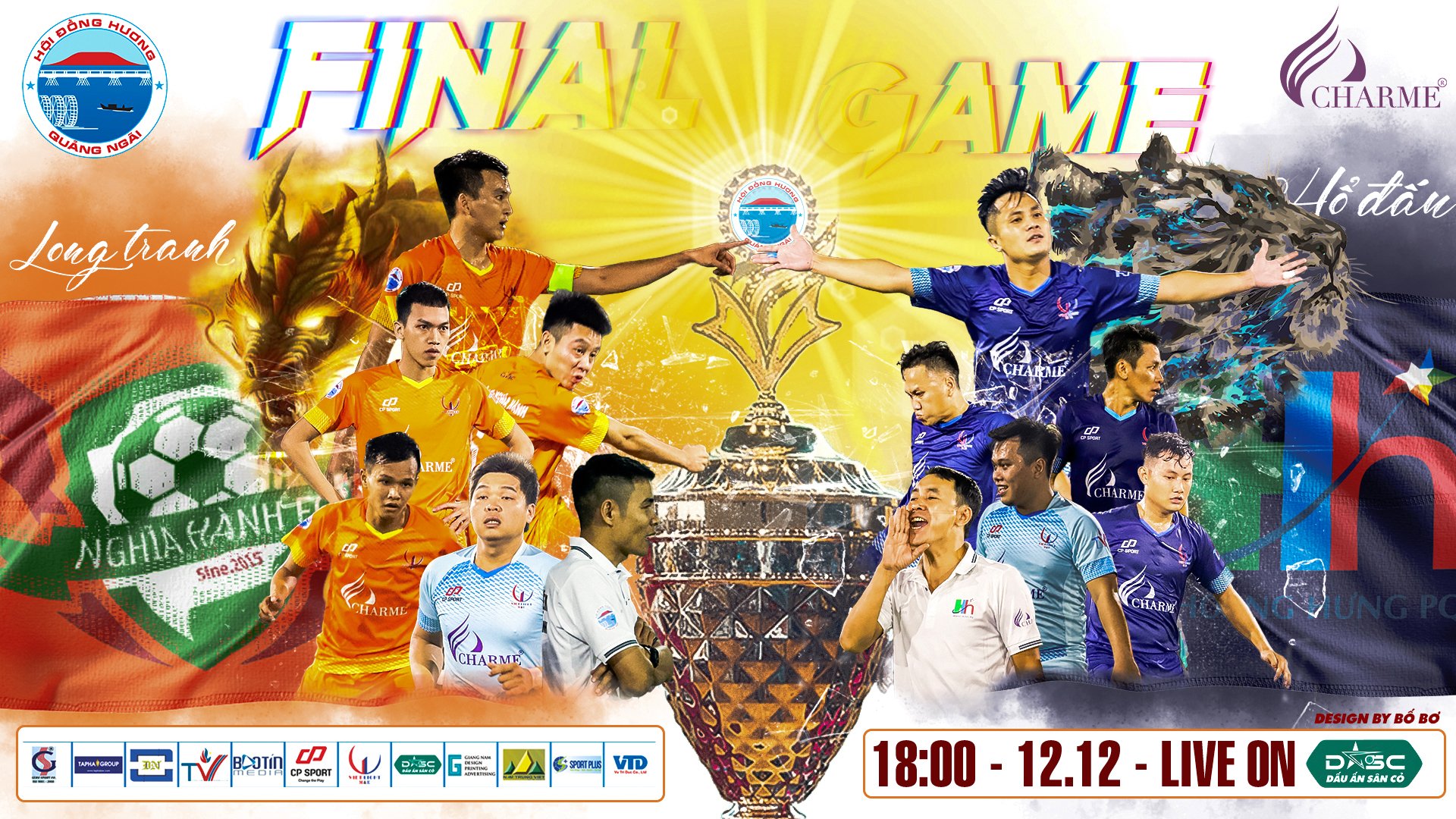 Chung kết giải bóng đá HĐH Quảng Ngãi lần 7-2020 cúp Charme Perfume 