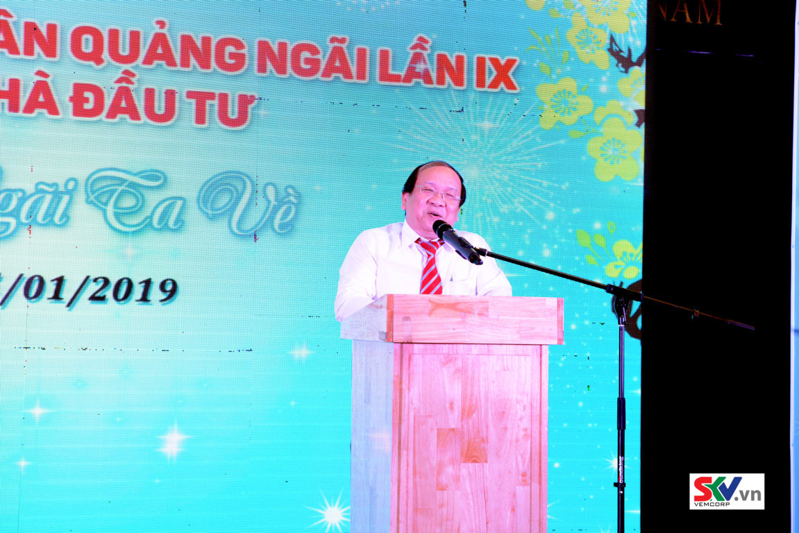 Ông Nguyễn Thanh Quang-Phó bí thư tỉnh ủy chia sẻ tại buổi họp mặt
