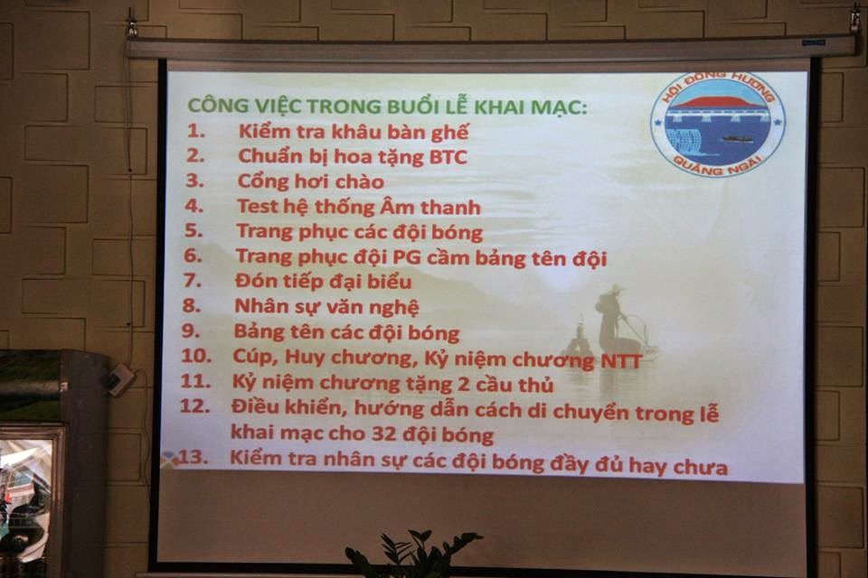 Chào mừng các thành viên BTC về họp giải bóng đá HĐH Quảng Ngãi lần 1-2014