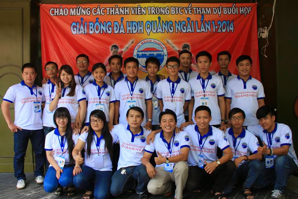 Chào mừng các thành viên BTC về họp giải bóng đá HĐH Quảng Ngãi lần 1-2014